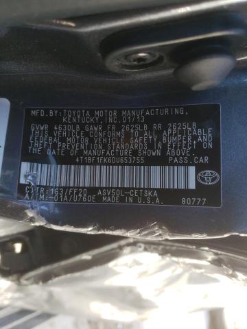 Photo 9 VIN: 4T1BF1FK6DU653755 - TOYOTA CAMRY L 