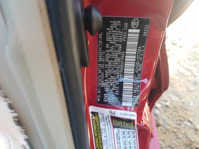 Photo 9 VIN: 4T1BF1FK6DU714649 - TOYOTA CAMRY L 