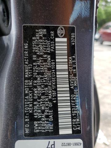 Photo 11 VIN: 4T1BF1FK6EU341081 - TOYOTA CAMRY 