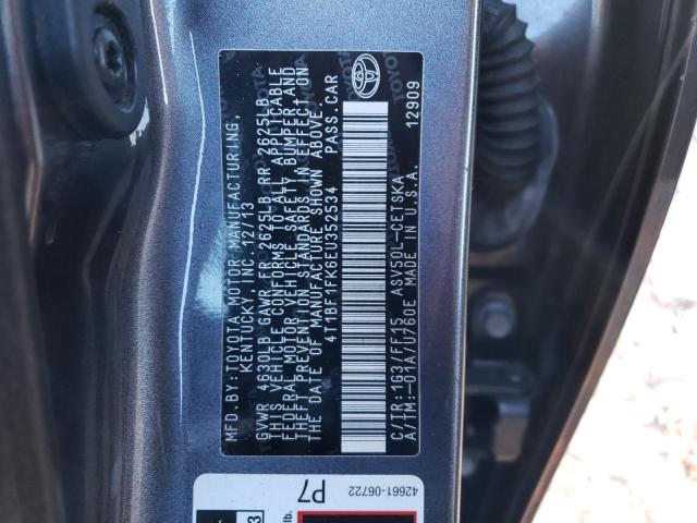 Photo 11 VIN: 4T1BF1FK6EU352534 - TOYOTA CAMRY 