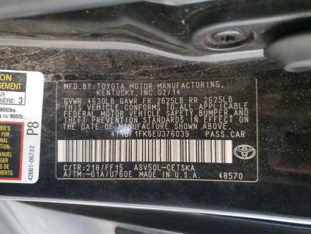 Photo 11 VIN: 4T1BF1FK6EU376039 - TOYOTA CAMRY 