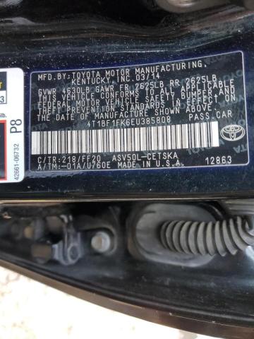 Photo 9 VIN: 4T1BF1FK6EU385808 - TOYOTA CAMRY L 