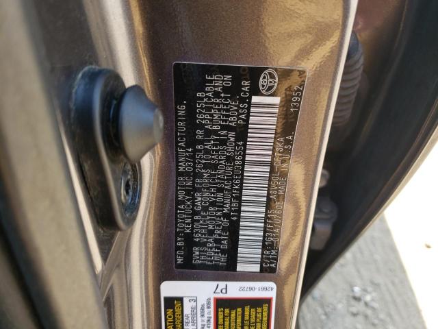 Photo 11 VIN: 4T1BF1FK6EU386554 - TOYOTA CAMRY L 