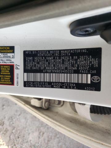 Photo 9 VIN: 4T1BF1FK6EU405233 - TOYOTA CAMRY L 