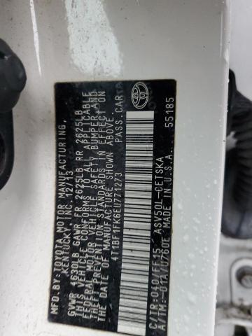 Photo 11 VIN: 4T1BF1FK6EU771273 - TOYOTA CAMRY L 