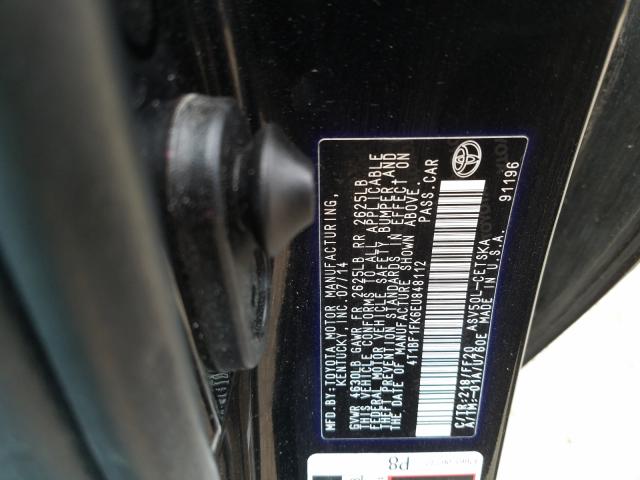 Photo 9 VIN: 4T1BF1FK6EU848112 - TOYOTA CAMRY 