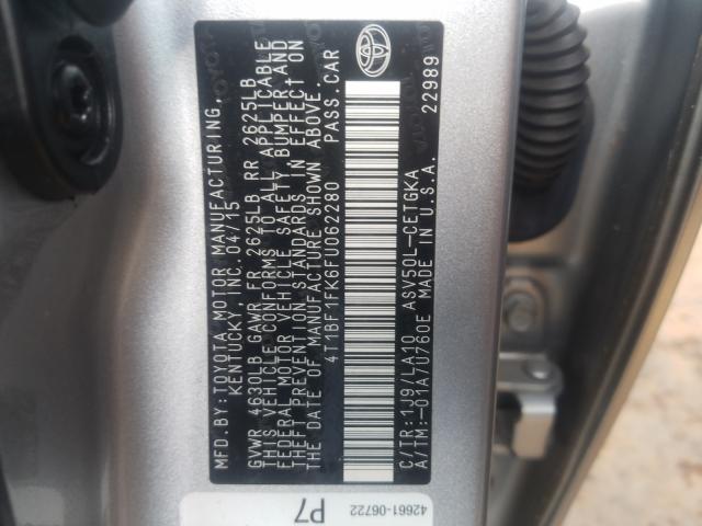 Photo 9 VIN: 4T1BF1FK6FU062280 - TOYOTA CAMRY LE 