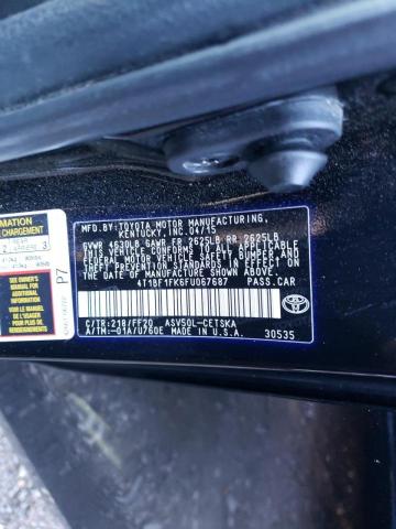 Photo 9 VIN: 4T1BF1FK6FU067687 - TOYOTA CAMRY LE 