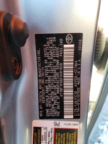 Photo 9 VIN: 4T1BF1FK6FU481858 - TOYOTA CAMRY LE 