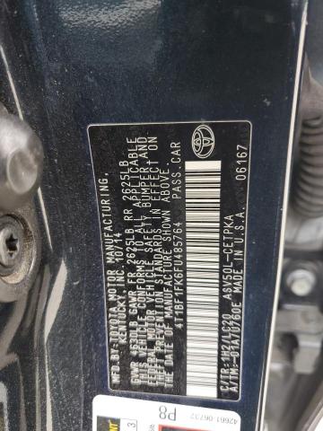 Photo 11 VIN: 4T1BF1FK6FU485764 - TOYOTA CAMRY 