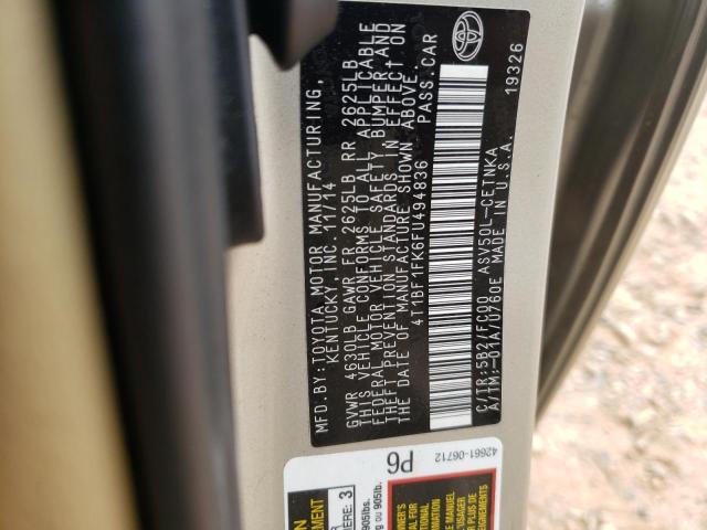 Photo 9 VIN: 4T1BF1FK6FU494836 - TOYOTA CAMRY LE 