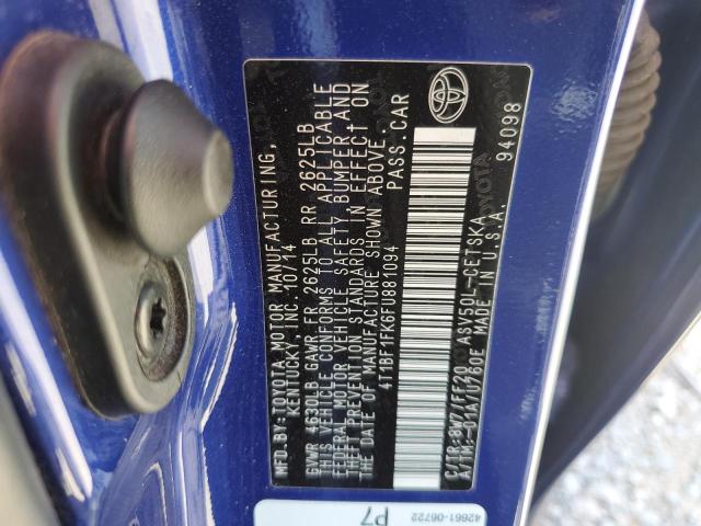 Photo 11 VIN: 4T1BF1FK6FU881094 - TOYOTA CAMRY 