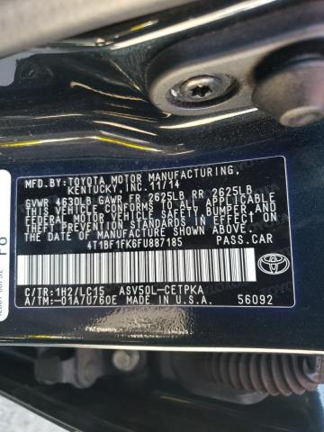 Photo 11 VIN: 4T1BF1FK6FU887185 - TOYOTA CAMRY LE 