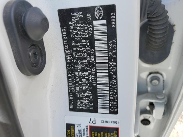 Photo 12 VIN: 4T1BF1FK6FU969045 - TOYOTA CAMRY 