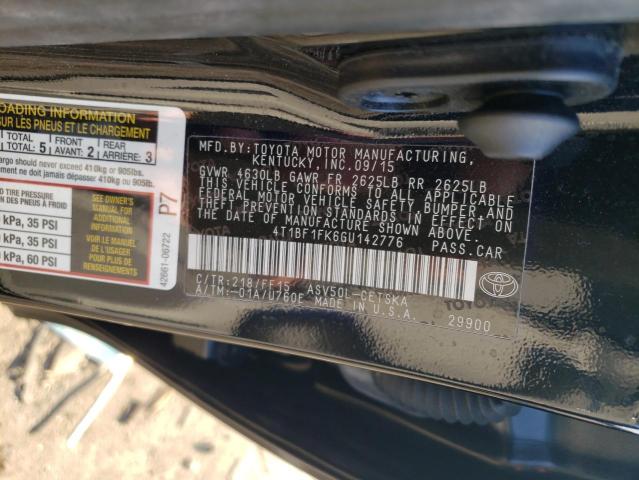 Photo 12 VIN: 4T1BF1FK6GU142776 - TOYOTA CAMRY 