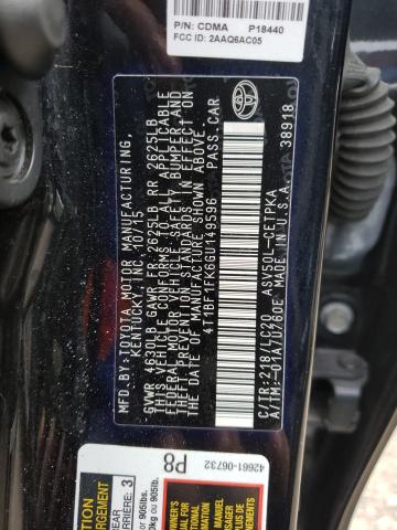 Photo 9 VIN: 4T1BF1FK6GU149596 - TOYOTA CAMRY LE 