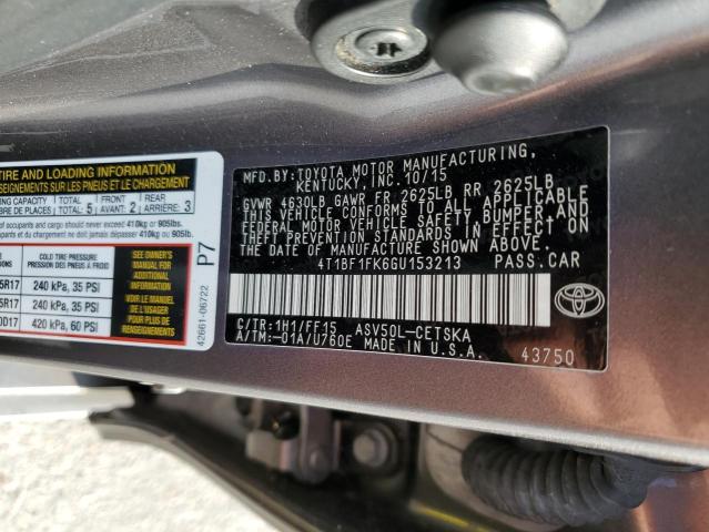 Photo 9 VIN: 4T1BF1FK6GU153213 - TOYOTA CAMRY LE 