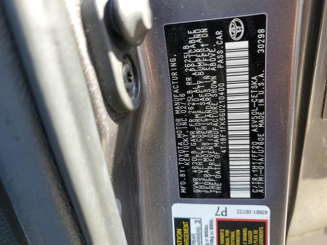 Photo 11 VIN: 4T1BF1FK6GU210400 - TOYOTA CAMRY LE 