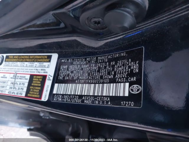 Photo 8 VIN: 4T1BF1FK6GU239105 - TOYOTA CAMRY 