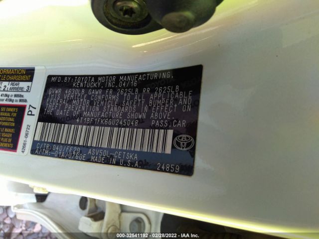 Photo 8 VIN: 4T1BF1FK6GU245048 - TOYOTA CAMRY 