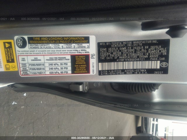 Photo 8 VIN: 4T1BF1FK6GU246121 - TOYOTA CAMRY 