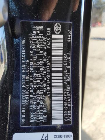 Photo 12 VIN: 4T1BF1FK6GU260794 - TOYOTA CAMRY 