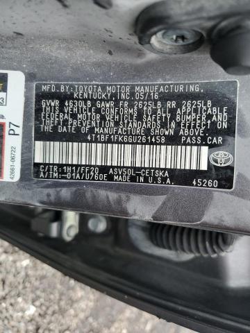 Photo 11 VIN: 4T1BF1FK6GU261458 - TOYOTA CAMRY 