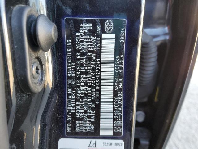 Photo 12 VIN: 4T1BF1FK6HU273241 - TOYOTA CAMRY LE 