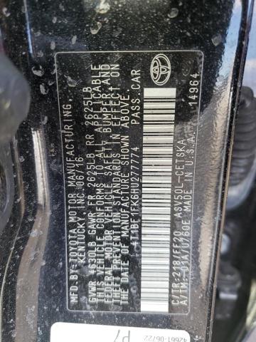 Photo 12 VIN: 4T1BF1FK6HU277774 - TOYOTA CAMRY LE 