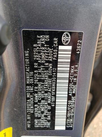 Photo 11 VIN: 4T1BF1FK6HU301412 - TOYOTA CAMRY 