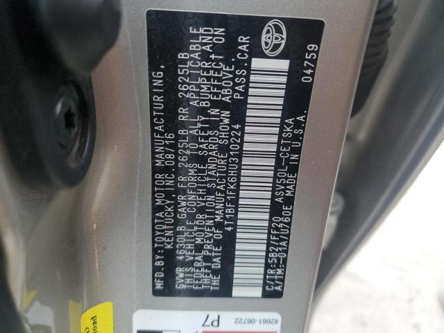 Photo 11 VIN: 4T1BF1FK6HU310224 - TOYOTA CAMRY LE 