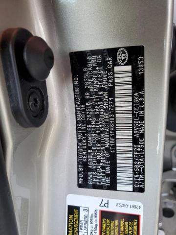 Photo 11 VIN: 4T1BF1FK6HU317271 - TOYOTA CAMRY LE 