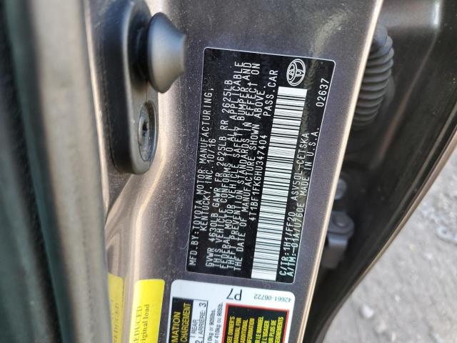 Photo 11 VIN: 4T1BF1FK6HU347404 - TOYOTA CAMRY 