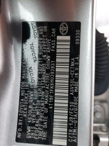 Photo 12 VIN: 4T1BF1FK6HU393931 - TOYOTA CAMRY 