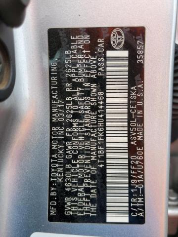 Photo 12 VIN: 4T1BF1FK6HU414468 - TOYOTA CAMRY LE 