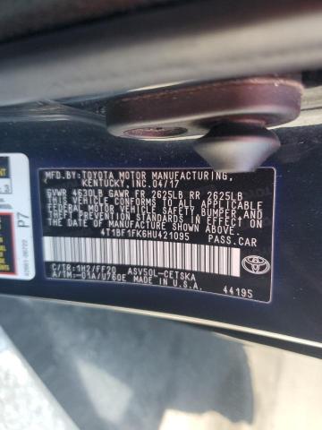 Photo 11 VIN: 4T1BF1FK6HU421095 - TOYOTA CAMRY LE 