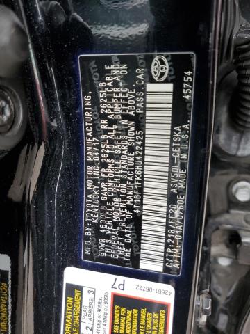 Photo 11 VIN: 4T1BF1FK6HU422425 - TOYOTA CAMRY LE 