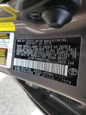 Photo 9 VIN: 4T1BF1FK6HU667662 - TOYOTA CAMRY LE 