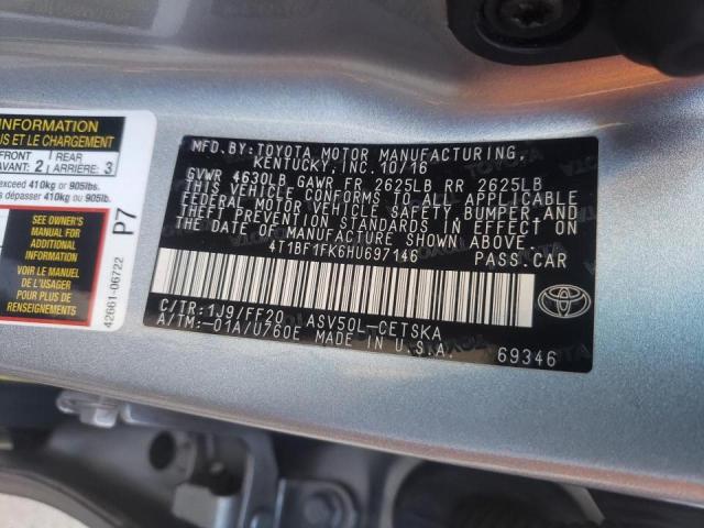 Photo 9 VIN: 4T1BF1FK6HU697146 - TOYOTA CAMRY LE 