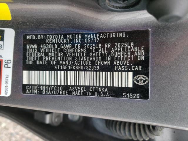 Photo 9 VIN: 4T1BF1FK6HU782939 - TOYOTA CAMRY 