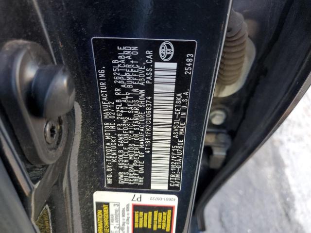 Photo 11 VIN: 4T1BF1FK7CU068374 - TOYOTA CAMRY BASE 