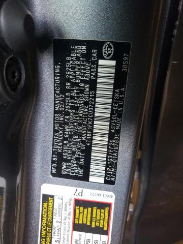 Photo 9 VIN: 4T1BF1FK7CU072215 - TOYOTA CAMRY BASE 