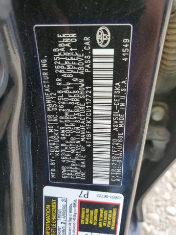 Photo 11 VIN: 4T1BF1FK7CU117721 - TOYOTA CAMRY 