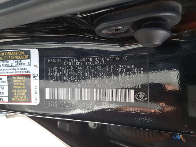 Photo 9 VIN: 4T1BF1FK7CU121459 - TOYOTA CAMRY BASE 