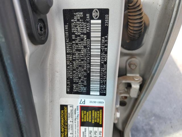 Photo 11 VIN: 4T1BF1FK7CU143302 - TOYOTA CAMRY 