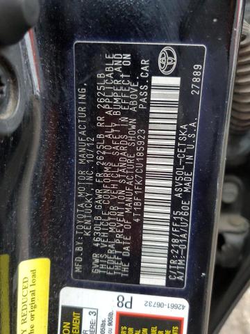 Photo 11 VIN: 4T1BF1FK7CU185923 - TOYOTA CAMRY 