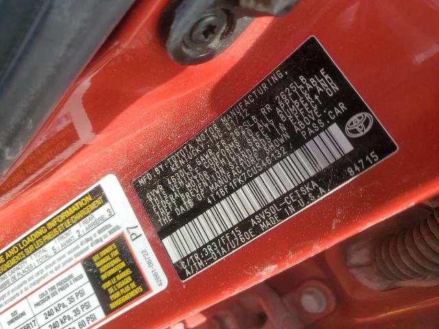 Photo 11 VIN: 4T1BF1FK7CU546132 - TOYOTA CAMRY BASE 