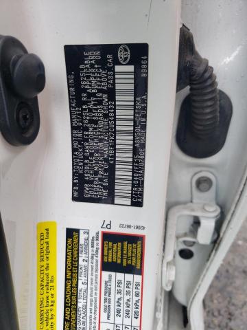 Photo 11 VIN: 4T1BF1FK7CU548432 - TOYOTA CAMRY 