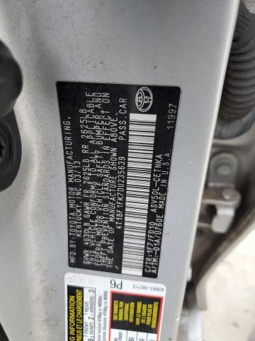 Photo 12 VIN: 4T1BF1FK7DU235639 - TOYOTA CAMRY L 