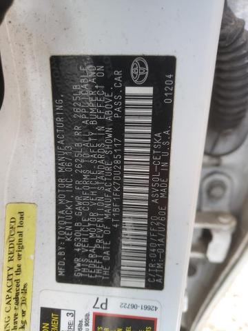 Photo 9 VIN: 4T1BF1FK7DU285117 - TOYOTA CAMRY L 